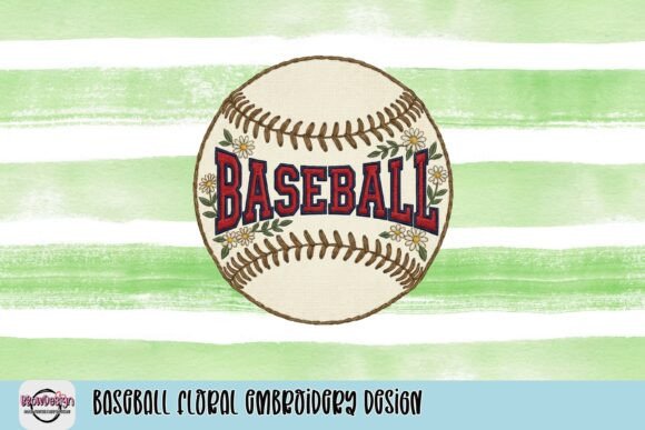 Baseball Floral Embroidery Design Review