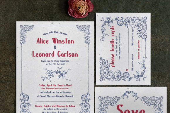 Embroidery Wedding Invitation Suite Review