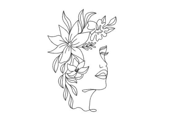 Face with Flowers