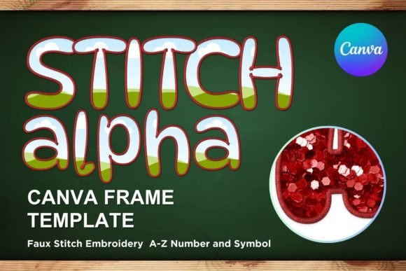 Faux Embroidery Canva Frame Letters_10 Review
