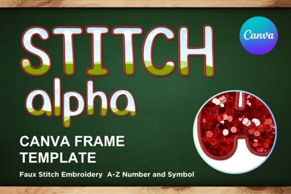 Faux Embroidery Canva Frame Letters_28 Review