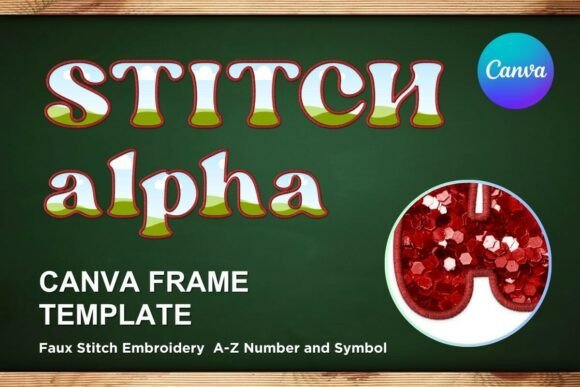 Faux Embroidery Canva Frame Letters_33