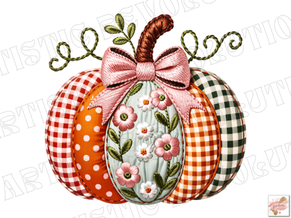 Faux Embroidery Fall Pumpkin Design Review