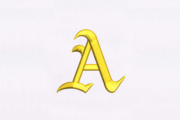 Letter A 3D Puff