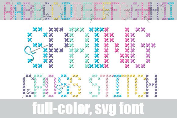 Spring Cross Stitch: A Timeless Embroidery Font for Personalized Gifts