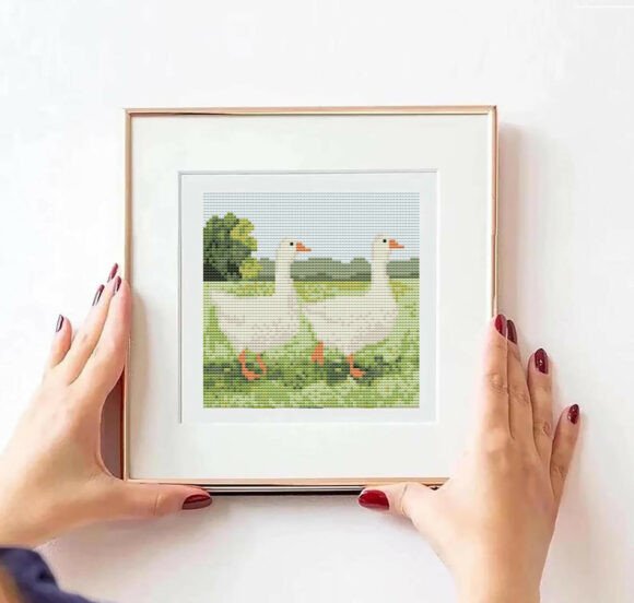 Walking Geese Nature Cross Stitch PDF Review